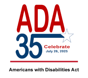 ADA celebrates 35 years logo