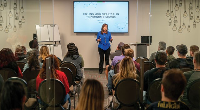 The Venture Lab hosted a Shark Tank event.