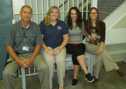 RU OT students while doing fieldwork at the Bland Correctional Center