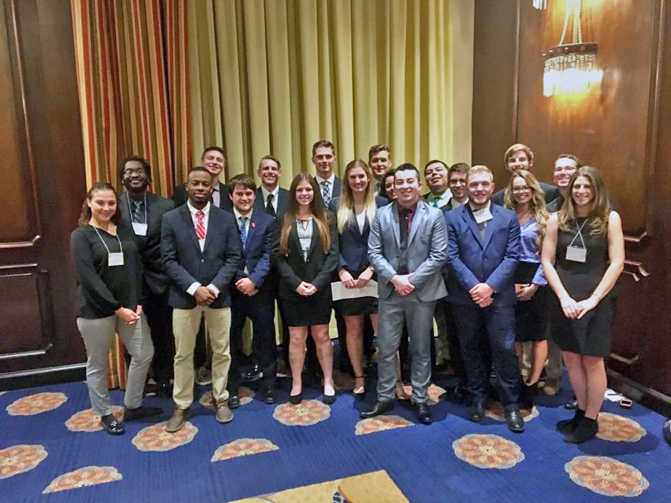 The Radford University students that attended the Southern Regional Model United Nations (SRMUN) in Atlanta. 