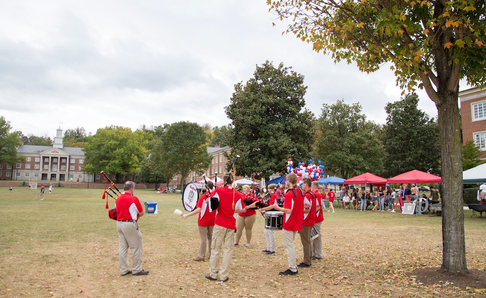 The Radford University Pipes and Drums Band