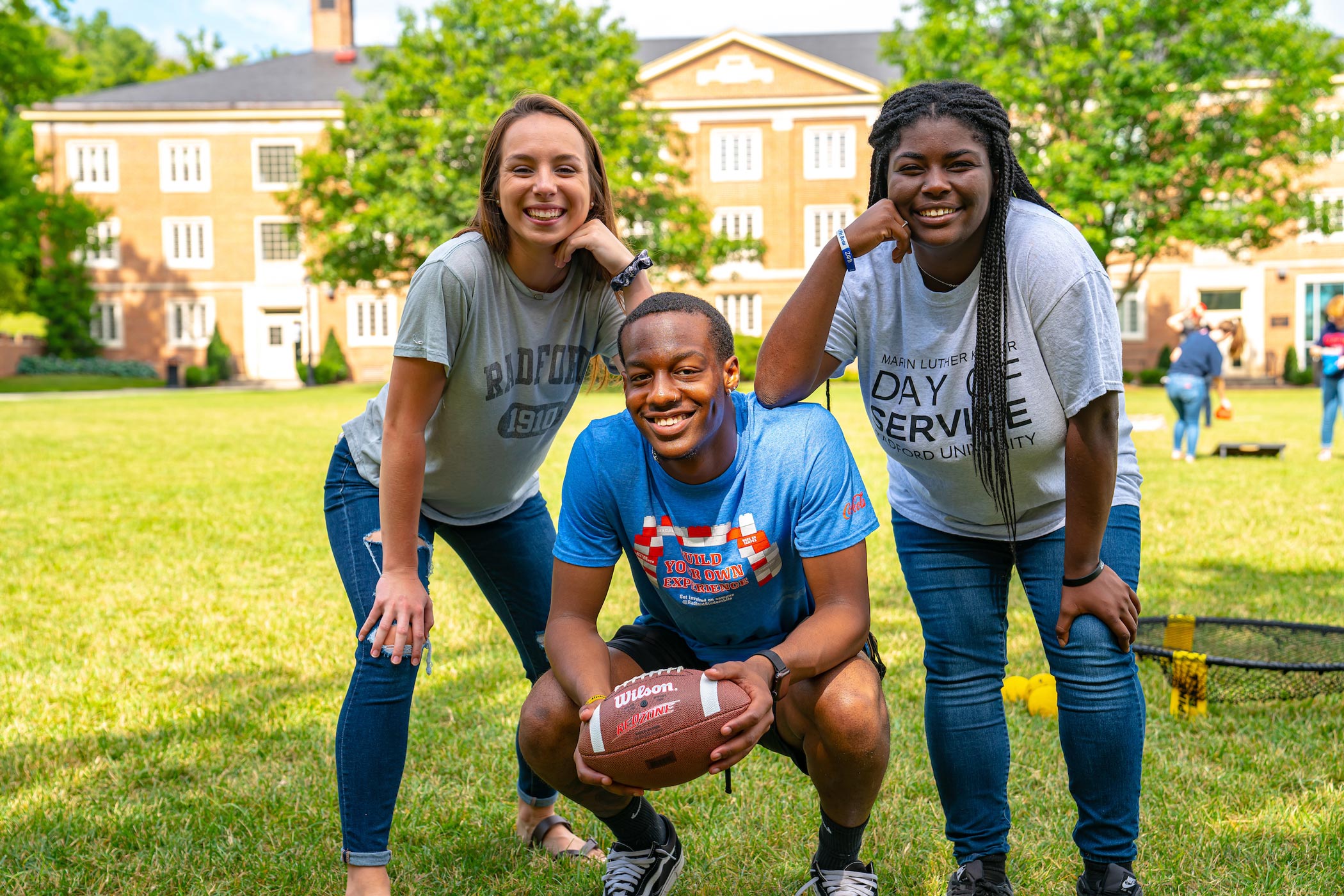 students on campus