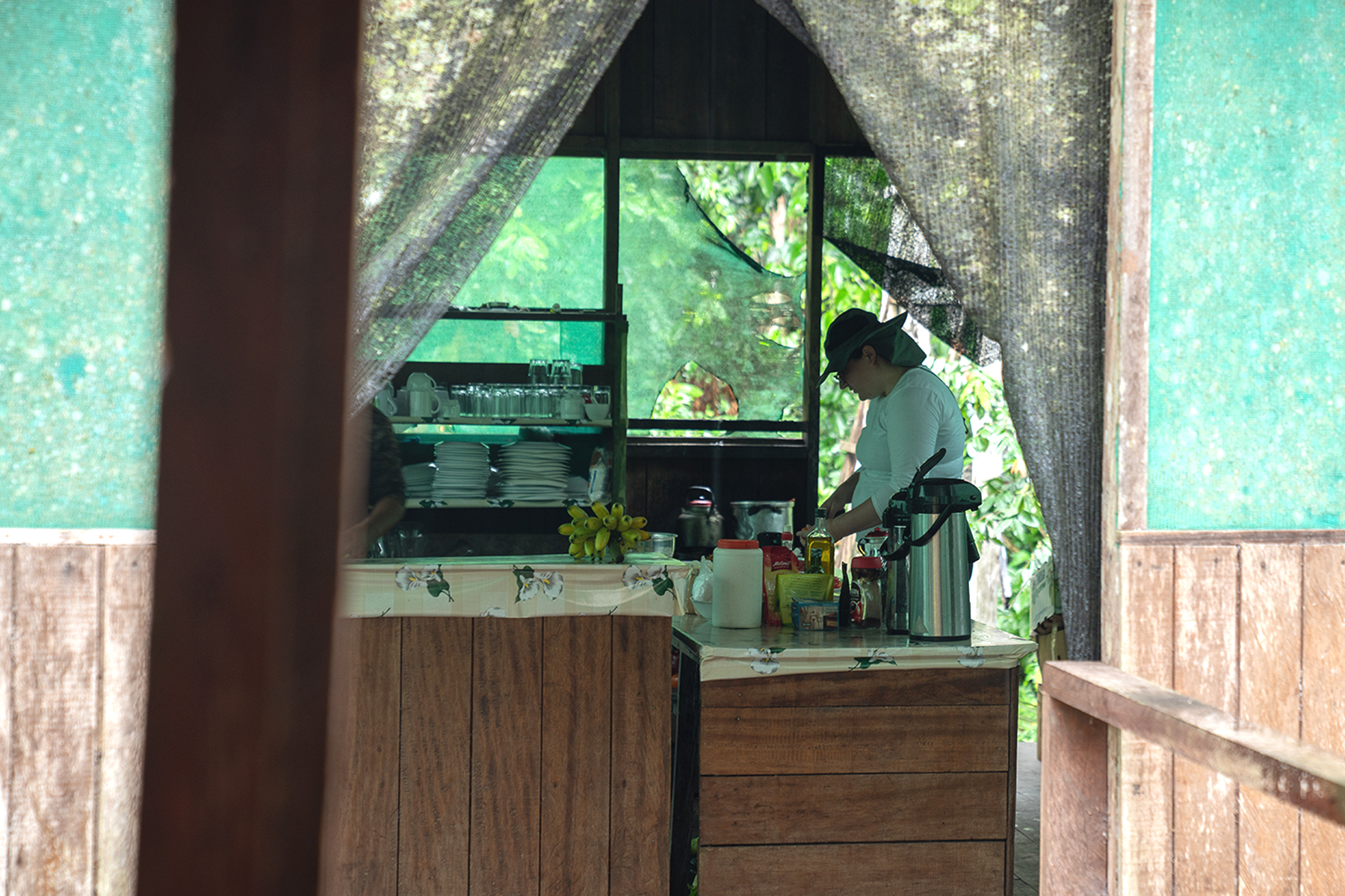 Las Piedras Biodiversity Station kitchen area