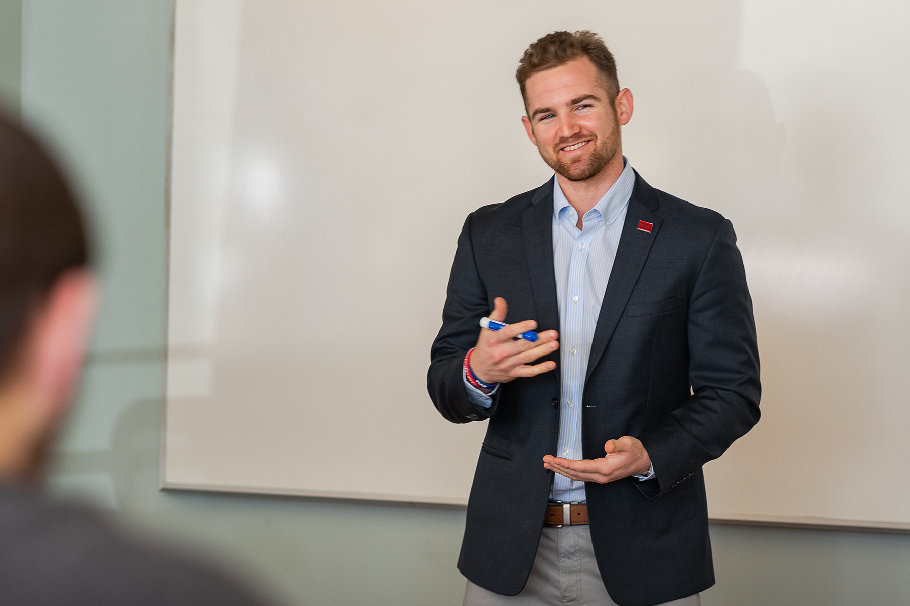 instructor in classroom