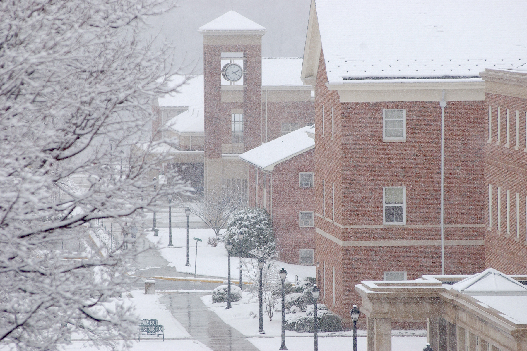 winter weather on campus