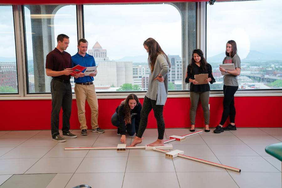 grad students in classroom