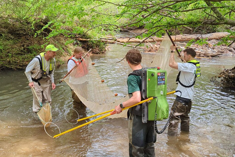 geospatial science student fieldwork 