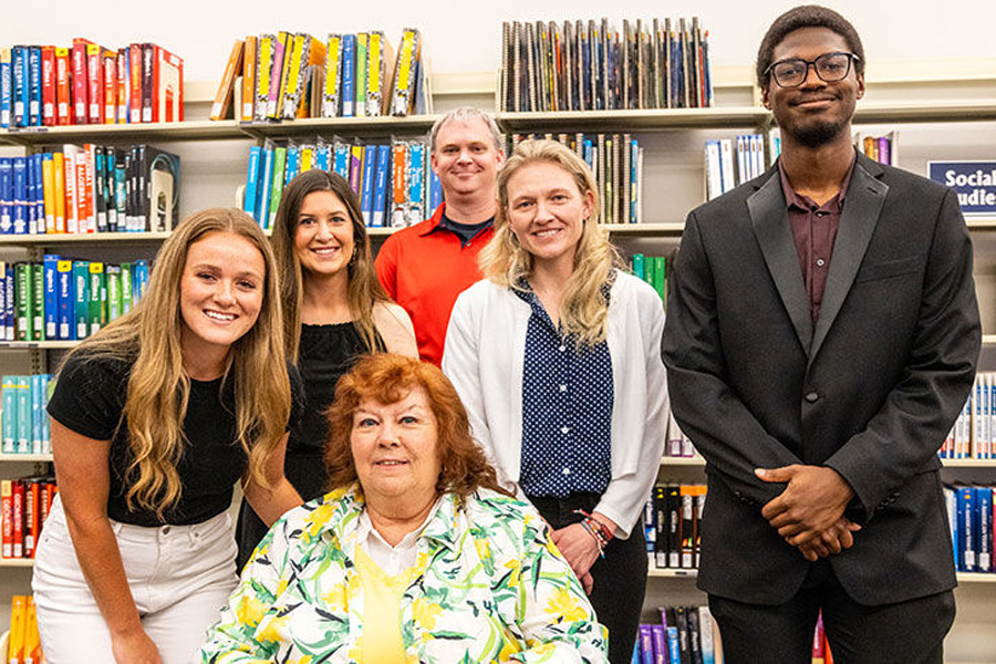 Six students in the College of Education and Human Development teacher preparation program were awarded $5,000 scholarships from the Hattie M. Strong Foundation.