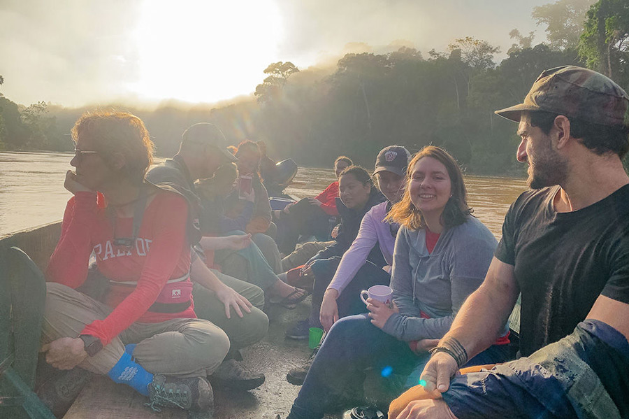 Students taking part in the RARE: Amazonia expedition in 2019.
