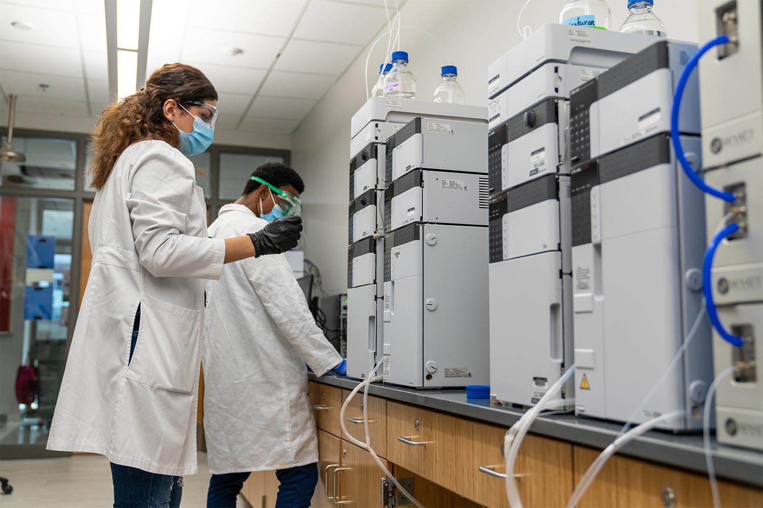 Students in lab