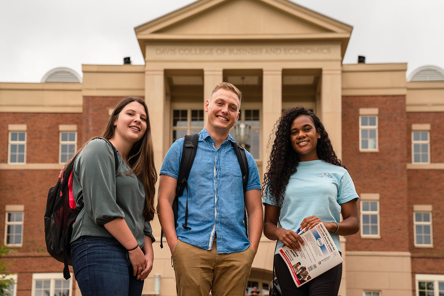 students smiling outdoor