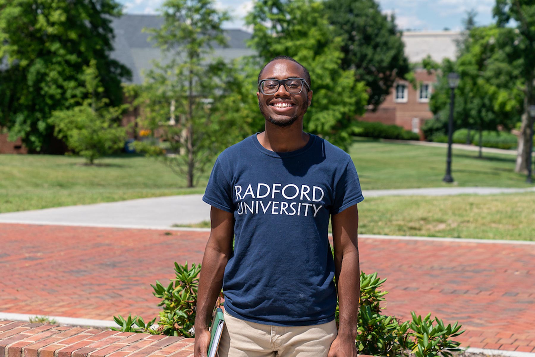 student smiling