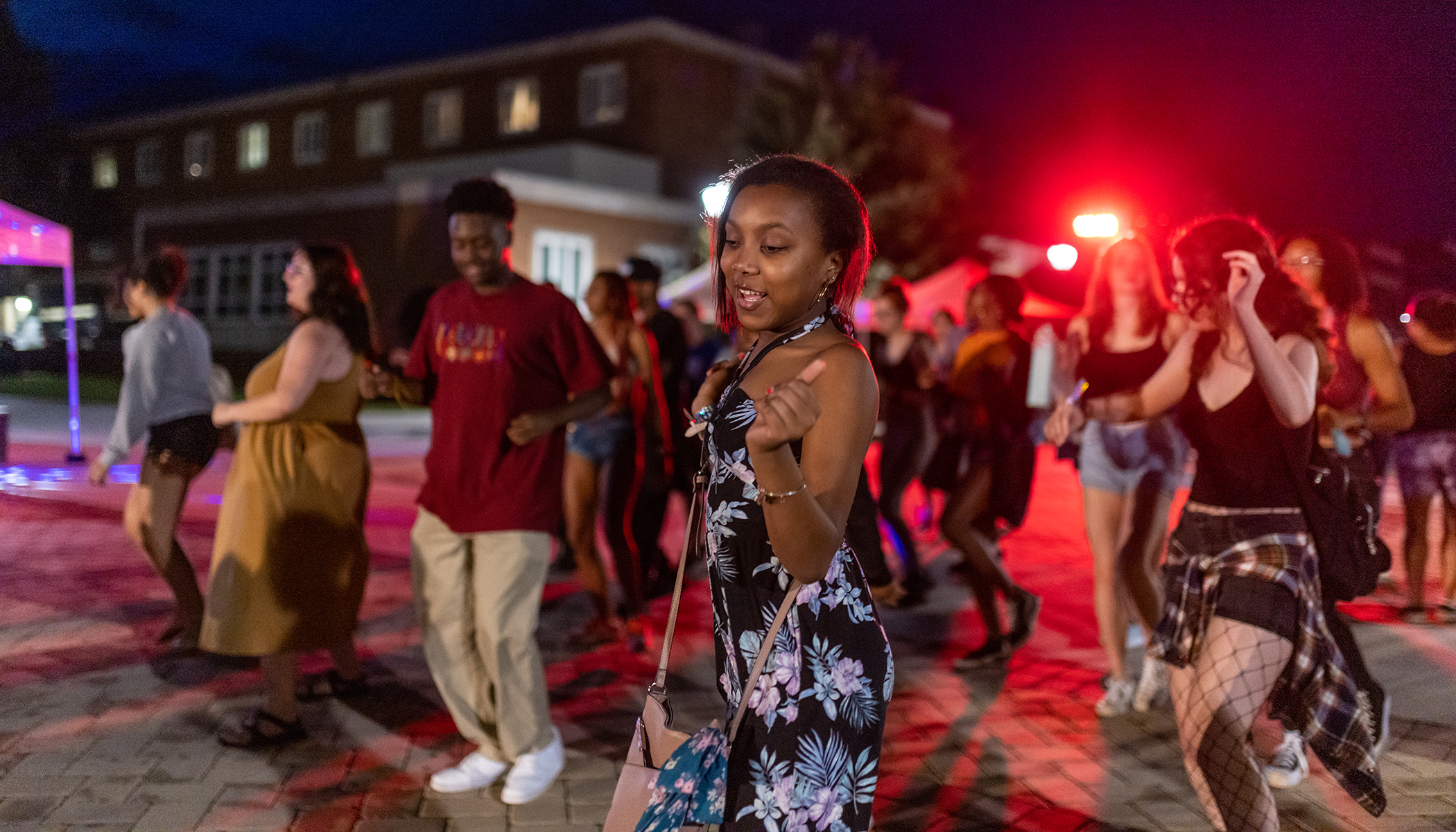 students dancing at the Bonnie Bash