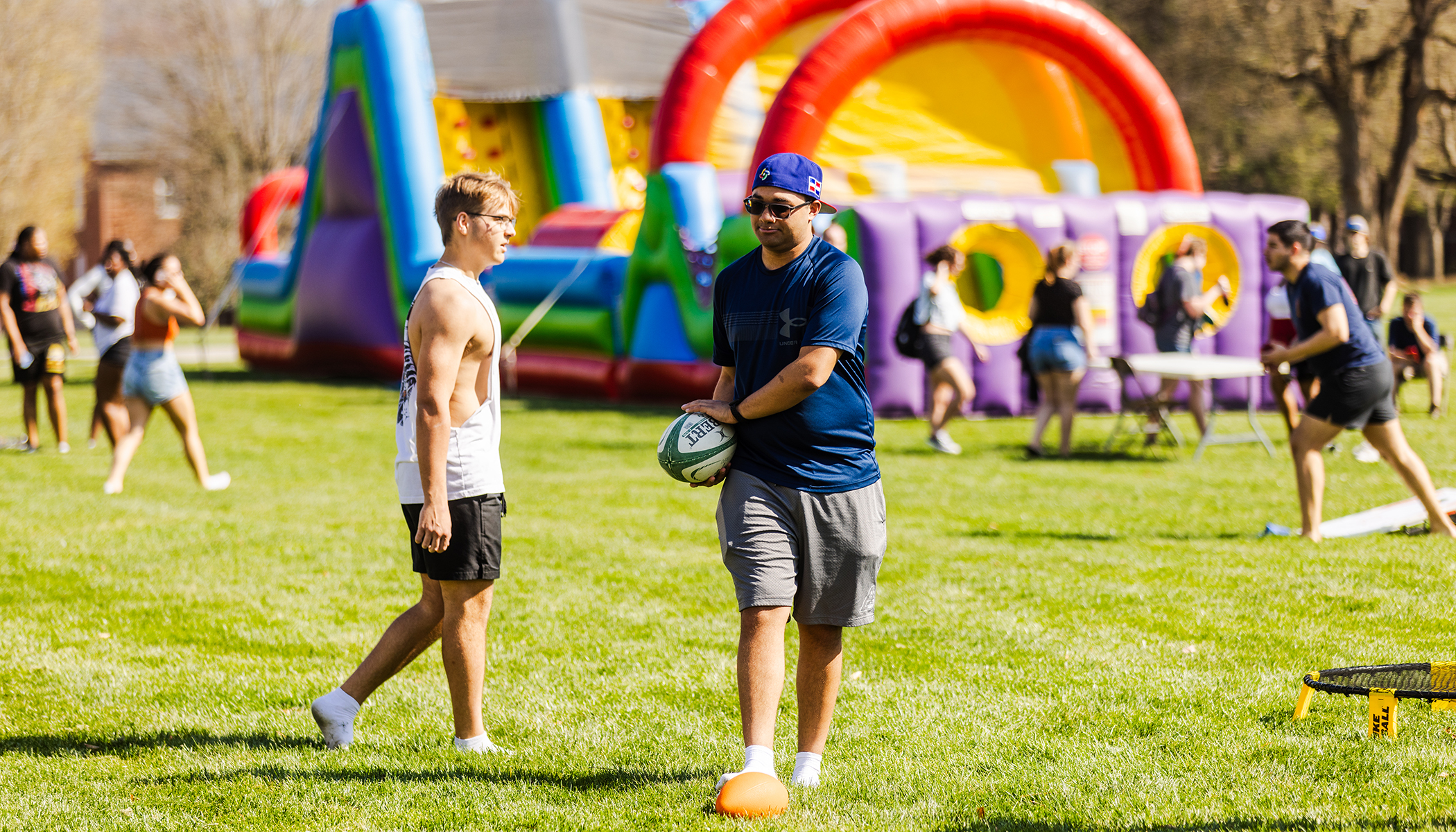 students at first year field day