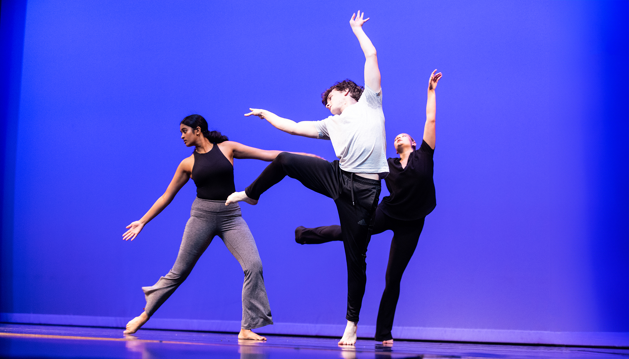 students dancing on stage