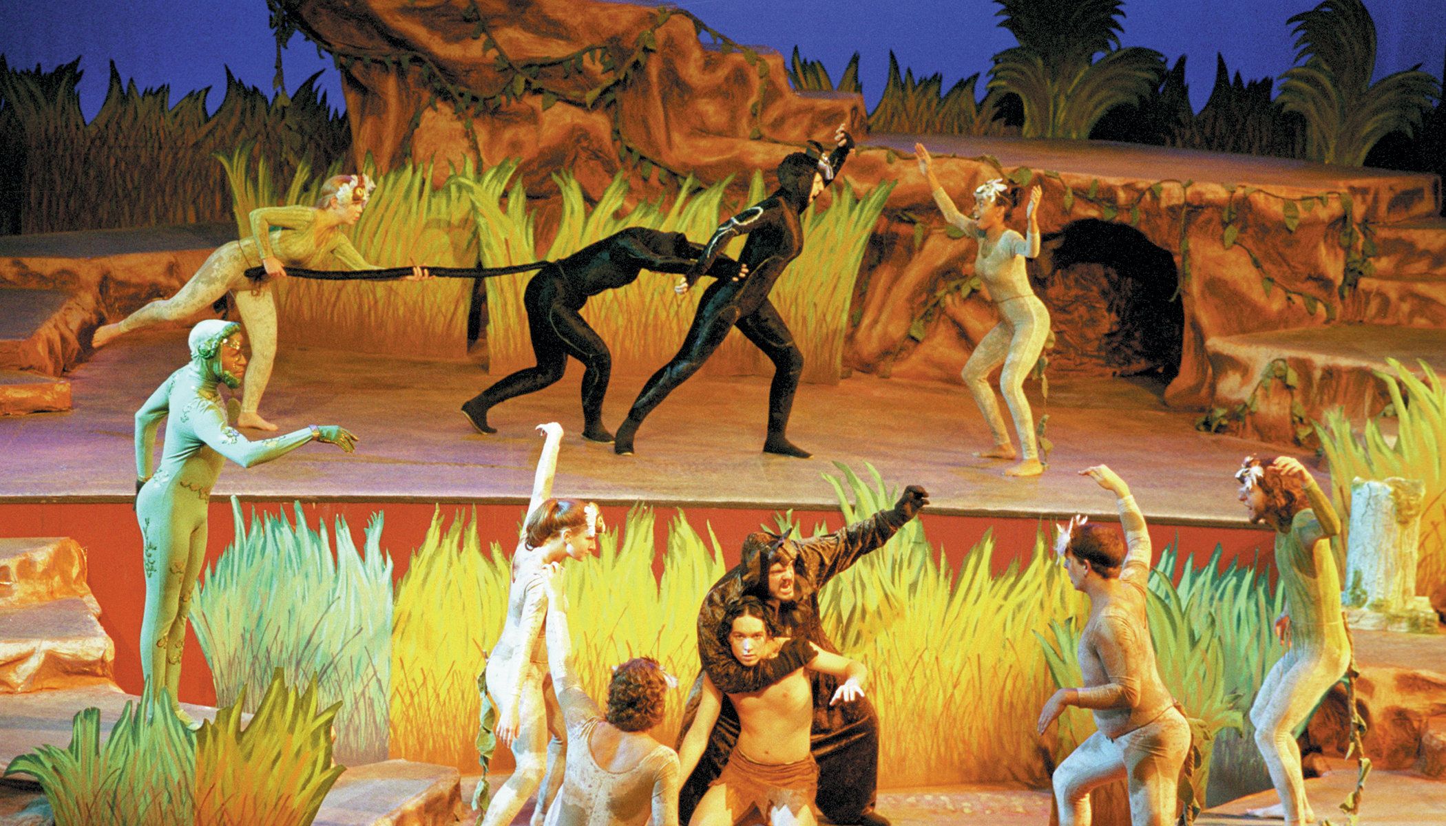 Students performing The Jungle Book