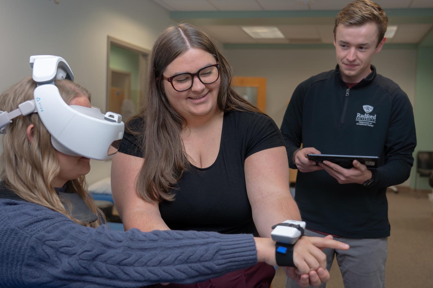 OTD students in classroom lab